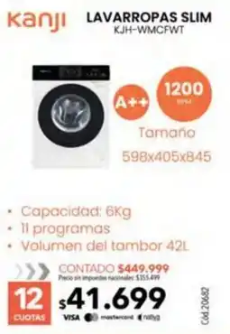 Nexon Kanji lavarropas slim oferta