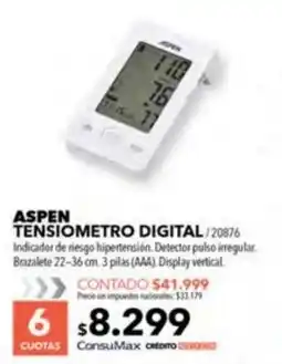 Nexon Aspen tensiometro digital oferta