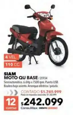 Nexon Siam moto qu base oferta