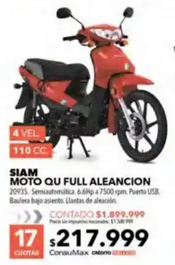 Nexon Siam moto qu full aleancion oferta