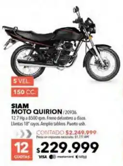 Nexon Siam moto quirion oferta