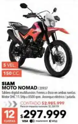 Nexon Siam moto nomad oferta