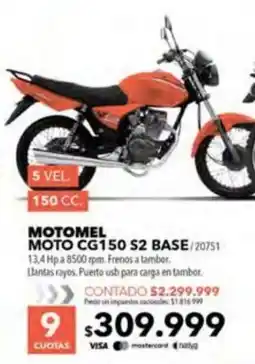 Nexon Motomel Moto CG150 S2 Base oferta