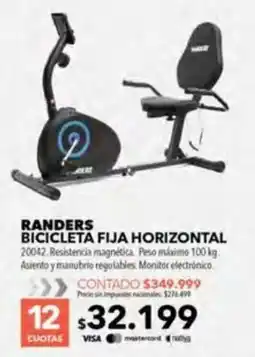 Nexon Randers bicicleta fija horizontal oferta