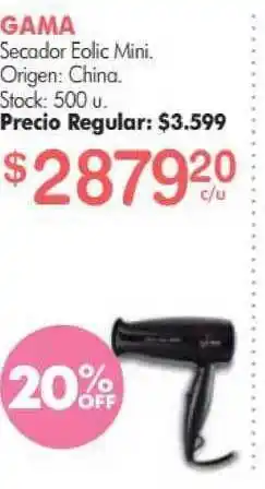 Simplicity Gama Secador Eolic Mini oferta