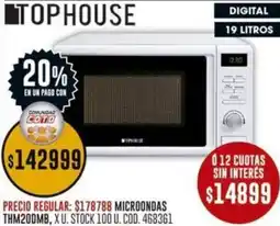 Coto Tophouse microondas THM20DMB oferta
