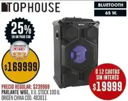 Coto Tophouse parlante W6E oferta