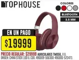 Coto Tophouse auriculares tm058 oferta