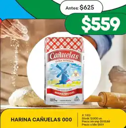 Supermercados Tadicor Cañuelas harina 000 oferta