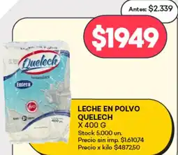 Supermercados Tadicor Quelech leche en polvo oferta