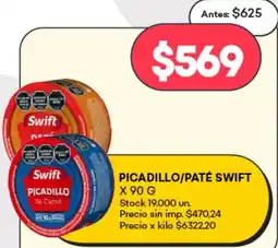 Supermercados Tadicor Swift picadillo/paté oferta