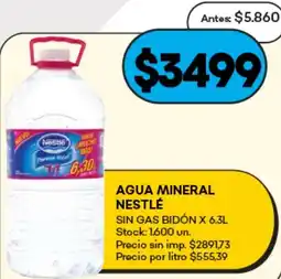 Supermercados Tadicor Nestlé agua mineral oferta