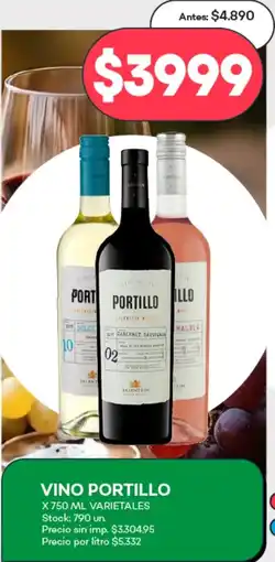 Supermercados Tadicor Portillo vino varietales oferta