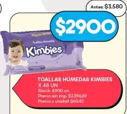 Supermercados Tadicor Kimbies toallas húmedas oferta