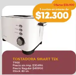 Supermercados Tadicor Tostadora smart tek T900 oferta