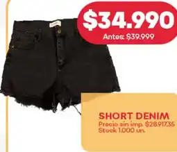 Supermercados Tadicor Short denim oferta