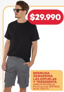 Supermercados Tadicor Bermuda gabardina las espuelas y tresesenta oferta