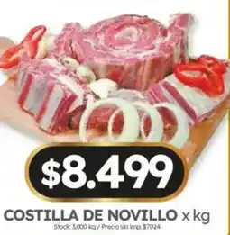 Cordiez Costilla de novillo oferta
