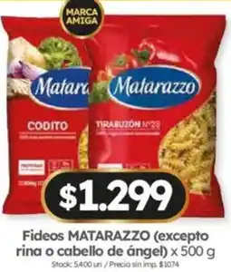 Cordiez Matarazzo fideos oferta
