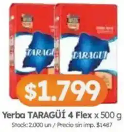 Cordiez Taragüí yerba oferta