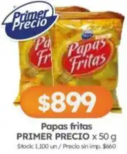 Cordiez Primer precio papas fritas oferta