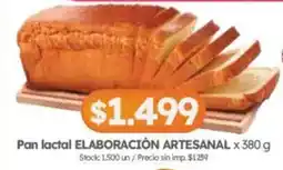 Cordiez Elaboración artesanal pan lactal oferta