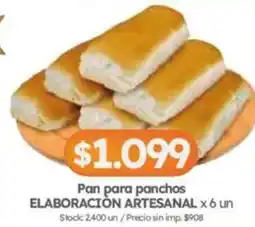 Cordiez Elaboración artesanal pan para panchos oferta