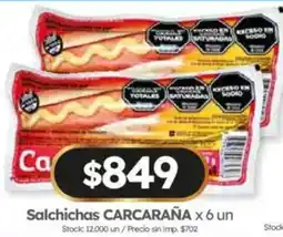 Cordiez Carcaraña salchichas oferta