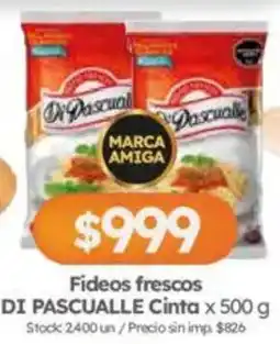 Cordiez Di pascualle fideos frescos cinta oferta