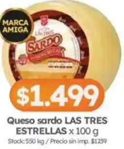 Cordiez Las tres estrellas queso sardo oferta