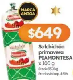 Cordiez Piamontesa salchichón primavera oferta