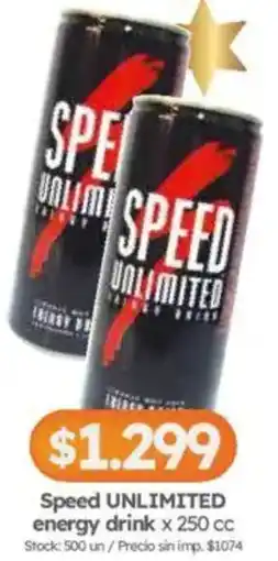 Cordiez Unlimited speed energy drink oferta