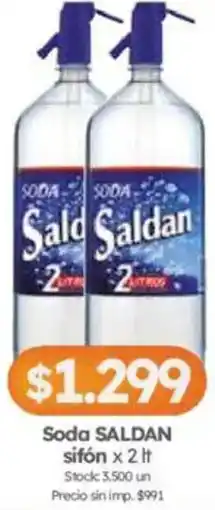 Cordiez Saldan soda sifón oferta