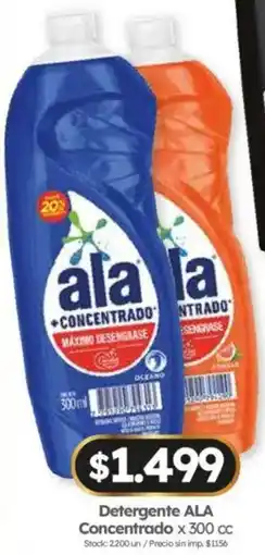 Cordiez Ala detergente concentrado oferta