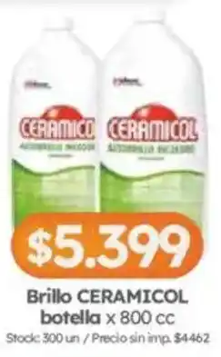 Cordiez Ceramicol brillo botella oferta