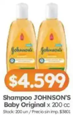 Cordiez Johnson's shampoo baby original oferta