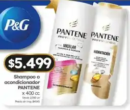 Cordiez Pantene shampoo o acondicionador oferta
