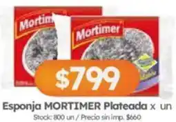 Cordiez Mortimer esponja plateada oferta
