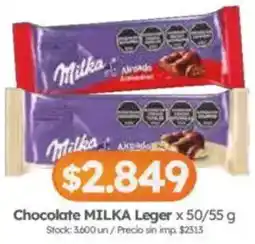 Cordiez Milka chocolate leger boca de dama o duquesa oferta