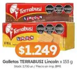 Cordiez Terrabusi galletas lincoln oferta