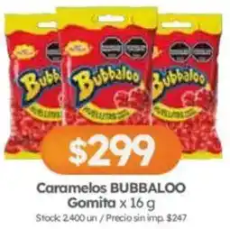 Cordiez Bubbaloo caramelos gomita oferta