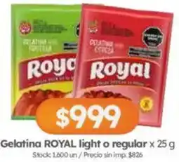 Cordiez Royal gelatina light o regular oferta
