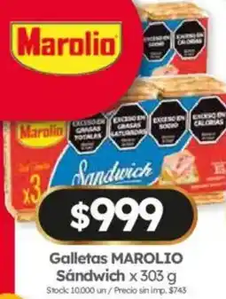 Cordiez Marolio galletas sándwich oferta