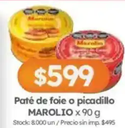 Cordiez Marolio paté de foie o picadillo oferta