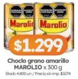 Cordiez Marolio choclo grano amarillo oferta
