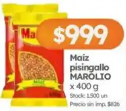 Cordiez Marolio maíz pisingallo oferta