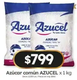 Cordiez Azucel azúcar común oferta