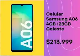 Coppel Samsung celular A06 Celeste oferta