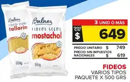 Carrefour Maxi Bulnes varios tipos paquete oferta