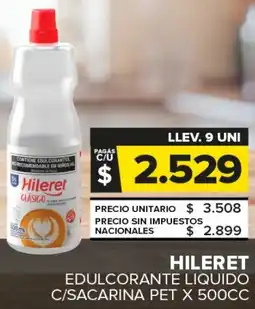 Carrefour Maxi Hileret edulcorante liquido c/sacarina pet oferta